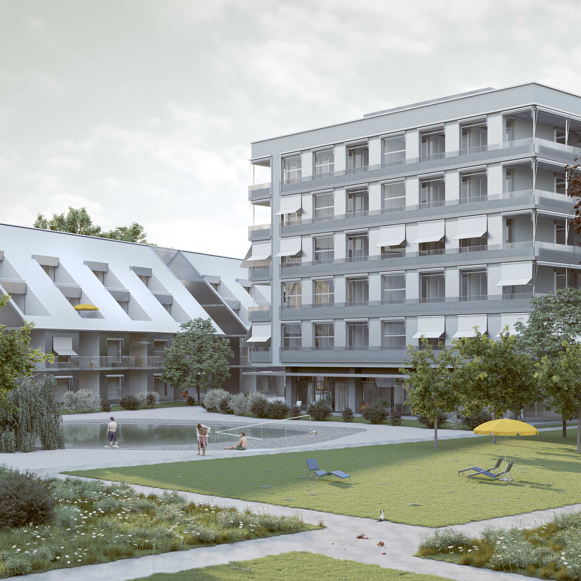 Arealentwicklung Lebensraum Nidelbad, R&uuml;schlikon, Z&uuml;rich